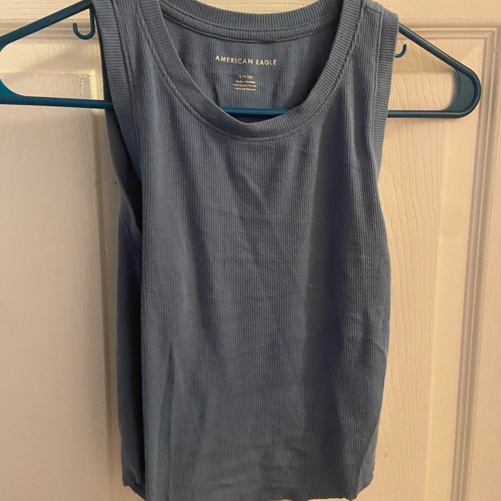 American Eagle Outfitters Light Blue Tank Top